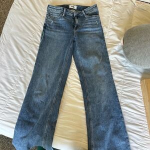 Paige low rise wide leg jeans